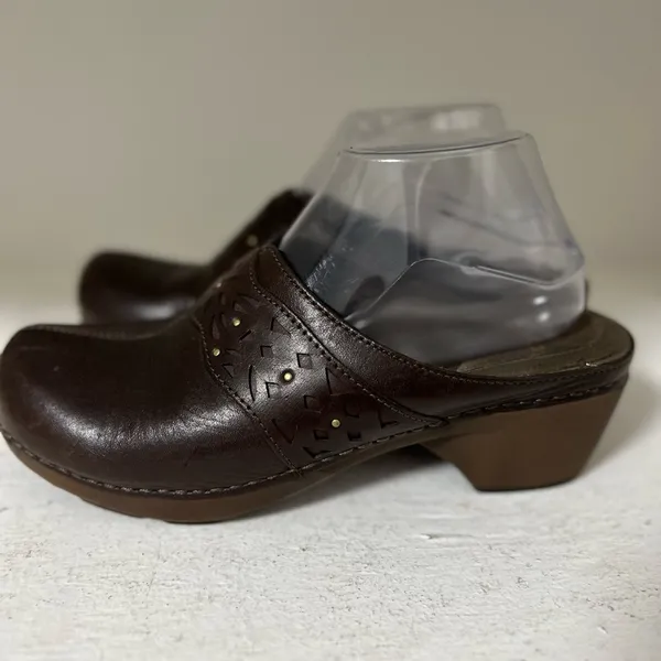 Dansko Dark Brown Leather Mules - Image 3