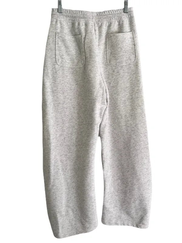 Elleven Light Heather Grey Barrel Leg Sweatpants, Size M - Image 4