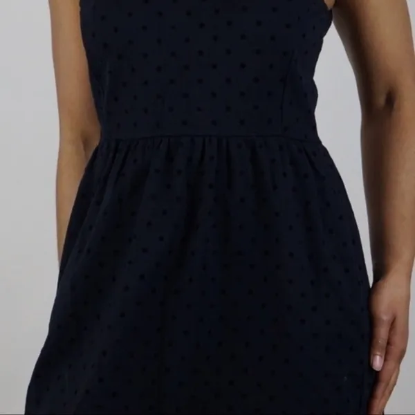 J.‎ Crew Velvet Polkadot Sleeveless Babydoll Dress - Image 7