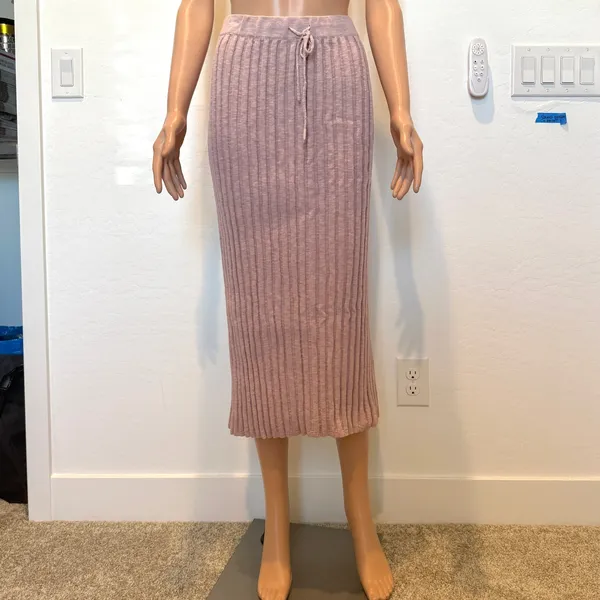 Free People FP Beach medium ribbed knit midi skirt SK 2851 - Image 11