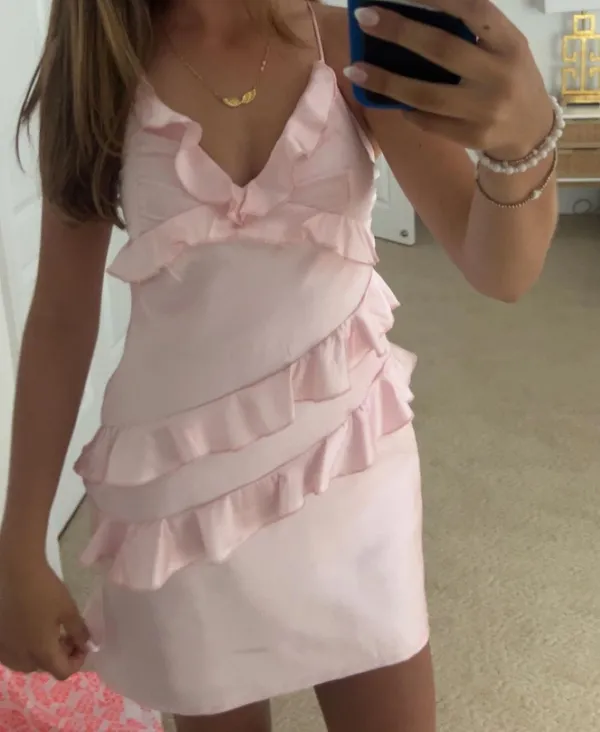 Beginning Boutique Lydia Pink Mini Dress - Image 4