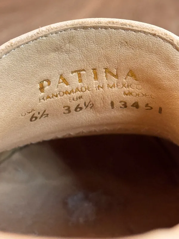 Patina Cream/White Platform Loafers (Leather) White Size 6.5 - Image 5