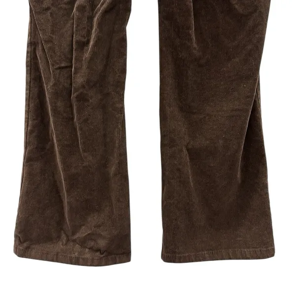 St Johns Bay Brown Corduroy Boot Cut Cotton Blend Pants Womens Petite 12 - Image 5