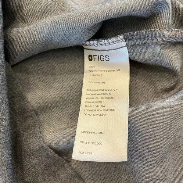 Figs Catarina One-Pocket Scrub Top in Graphite‎ Size XS - Image 5