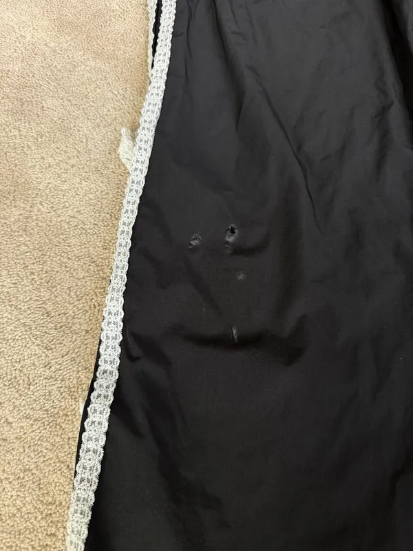 Free Haven Black Wide Leg Lace Trim Pants Size M - Image 3
