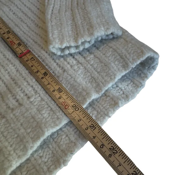 Banana Republic Merino Wool Blend Chunky Turtleneck Sweater Womens Small Oatmeal - Image 11