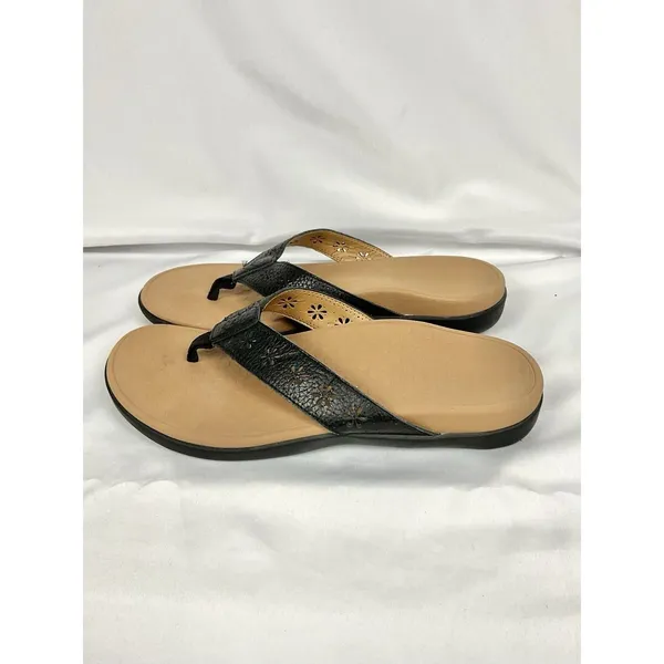 Vionic Shona Supportive Orthotic Flip Flops Perforated Sandals Sz 10.5 Approx. - Image 3