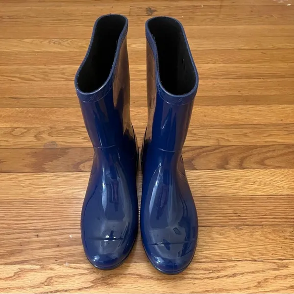 UGG Sienna Matte Blue Rain Boots Women’s 7 Waterproof Weather Core Gorpcore - Image 3