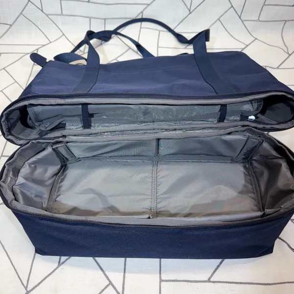 Lo & Sons Catalina Deluxe Tote Navy Blue Canvas Travel Weekend Bag READ - Image 7