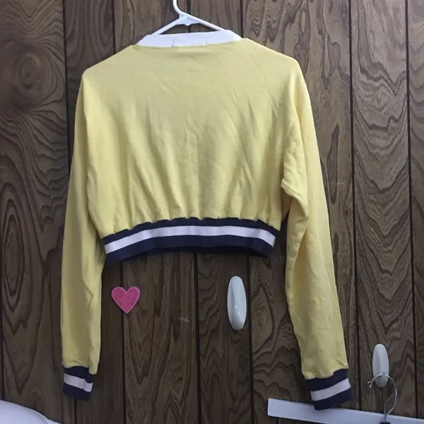 Ralph Lauren Yellow Vintage Crop Sweater - Image 5