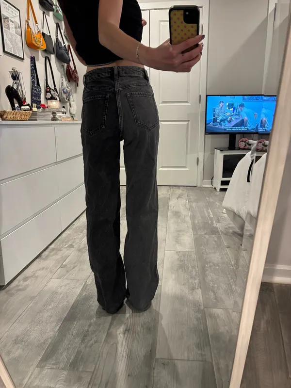 Pacsun 90’s Boyfriend Jeans Black/Grey Two-Toned - Image 2