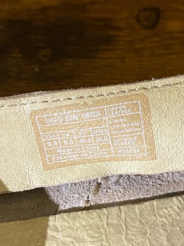 UGG Light Brown Suede Slip On Flat Slippers Women’s Size 9.5 - Image 7