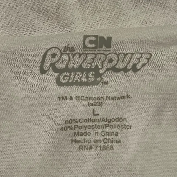 Womens large Powerpuff Girls short sleeve cropped Tshirt - Image 5