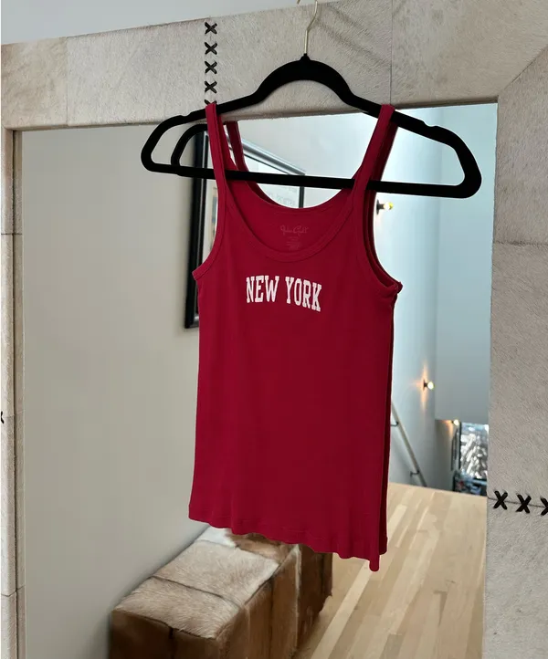 Brandy Melville Red New York Tank Top - Image 3