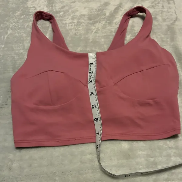 Lululemon Nulu Front-Darting Yoga Bra B/C Cup Pink Blossom Sz 6 - Image 4