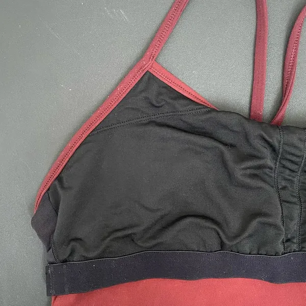 LULULEMON Power Y Tank Luon Bordeaux Drama Maroon Tank Size 10 - Image 7