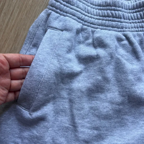 Aerie Fleece-Of-Mind High Waisted Gray Short Sz S - Image 3