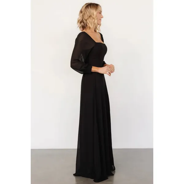 Baltic Born Giselle Smocked Maxi Dress in Black Size XS NWOT - Image 4