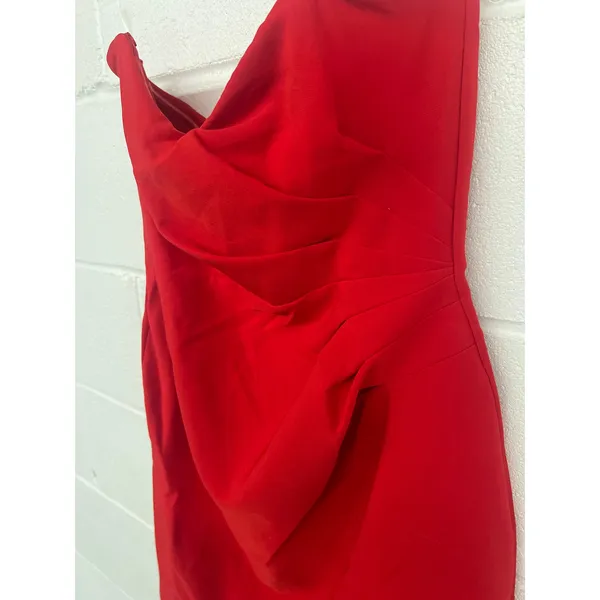NWT Nookie Sz L Bisous Red Strapless Sweetheart Mini Party Holiday Club Dress - Image 4