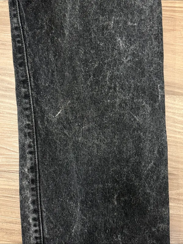 Levi's Premium 501 90s Jeans 28 Fits 29x28 Static Black Noise Grunge $98 - Image 13