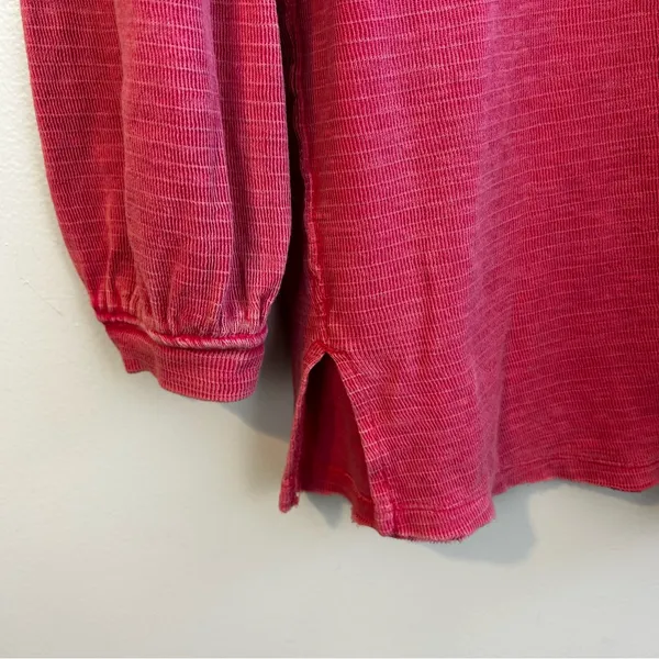 We the Free People Soul Sing Oversized Pink Long Sleeve Tee/Top Size XS - Image 10