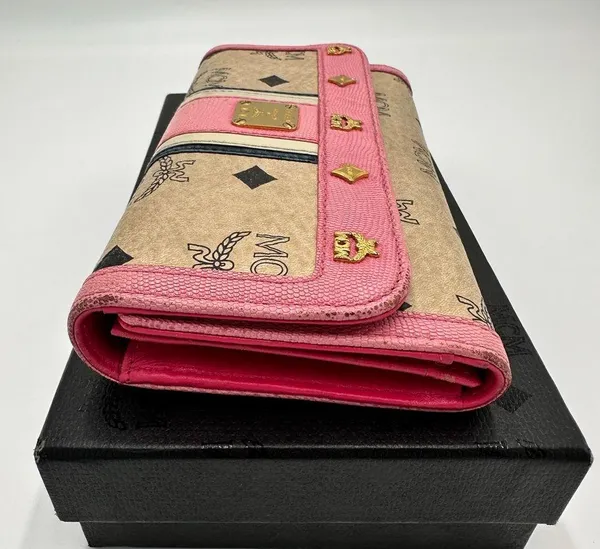 MCM MCM Multicolor Visetos Coated Canvas and Leather Long Trifold Wallet - Image 8