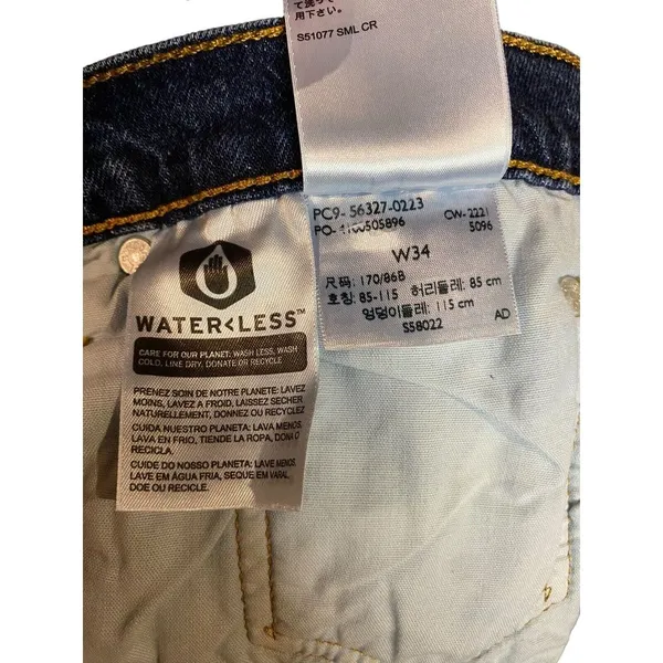 Levi's 501 Big E Women's Button Fly High Rise Denim‎ Blue Jean Shorts Size 34 - Image 6