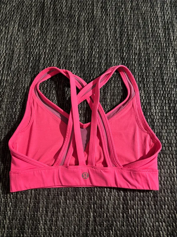 Lululemon Sports Bra Athletic Yoga Pink Size 4 - Image 2