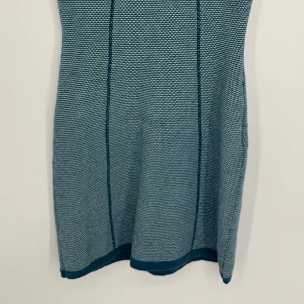 Title Nine Improv Short Sleeve Sweater Dress Small Teal Blue Gorpcore Athletic - Image 8
