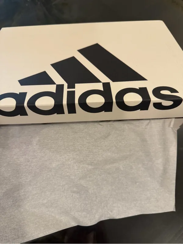 New in box Adidas White Sneakers with Black Stripes - Image 2