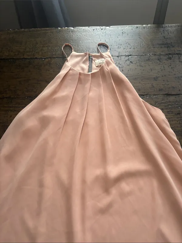 Everly for Francesca’s‎ Mauve/Rise Blush Pleated Halter Mini Dress Size M - Image 10