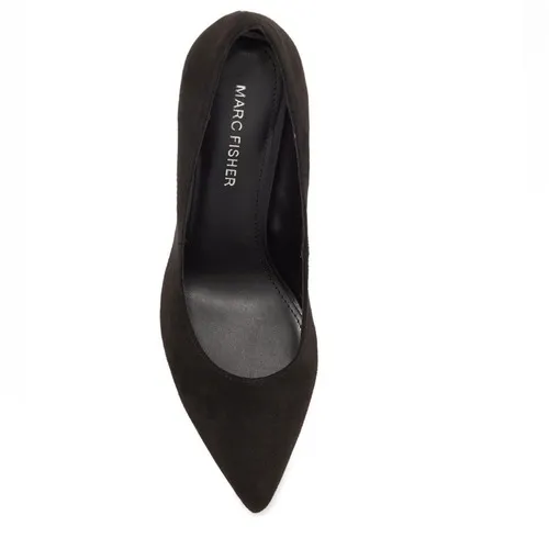 Marc Fisher Georgy Pointed Block Heel Pump, Black Suede, Size 8.5, NWT - Image 4