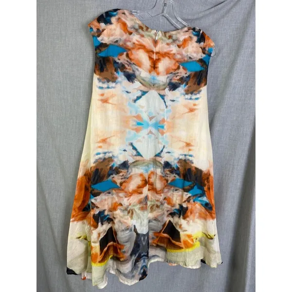 Ame Soeur Berlin Silk Blend‎ Midi Dress Avant Garde Artwear Shift Tunic Sz 6 - Image 8