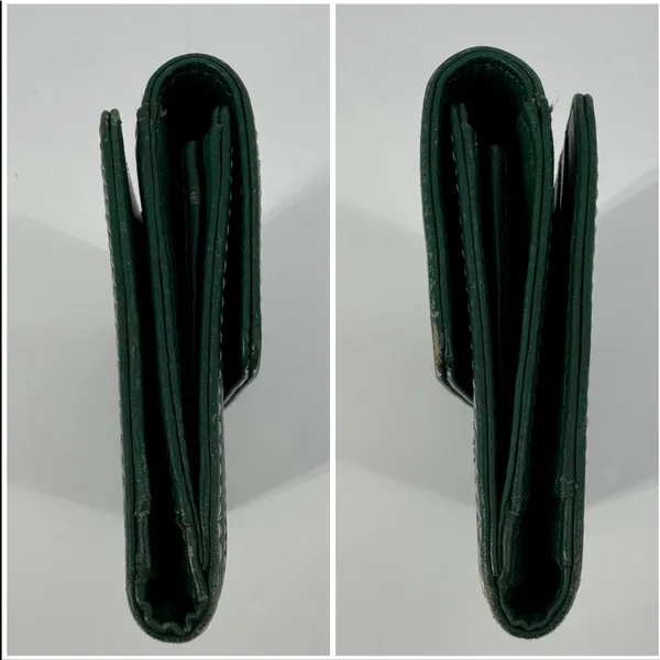 Michael Kors Hunter Green Leather Wallet One Size - Image 3