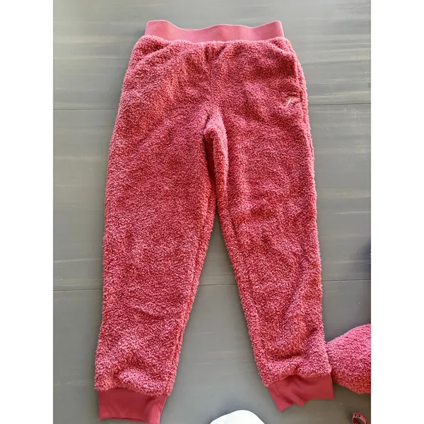 Victorias Secret Cozy Jogger Lounge Set Pink Size Medium Pink Fleece New - Image 5