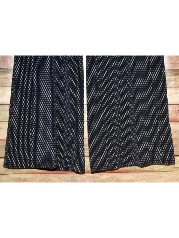 Elevenses Anthropologie Kingsland Pants Black White Dot Wide Leg Sailor Size 8 - Image 6