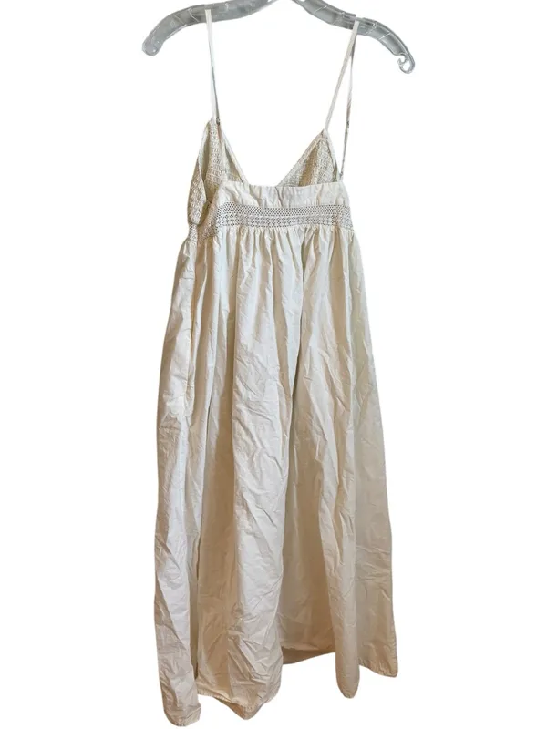 Zara Cotton Poplin Maxi Dress in Ivory s - Image 4