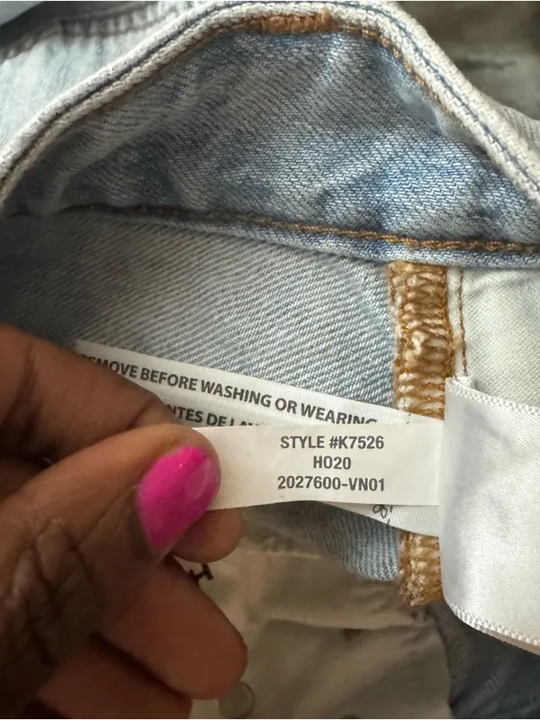 Madewell curvy perfect vintage straight jeans Light Wash NWOT size 26 - Image 10