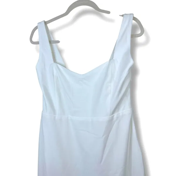 NEW Lulus Romantic Glow White Backless Pearl Bow Wedding Gown Maxi Dress XL - Image 6