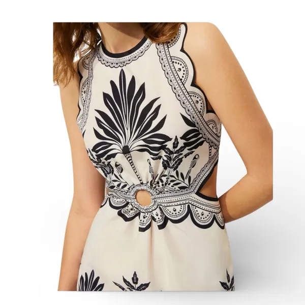 Commense Boho Cutout Midi Dress – NWT – Size Small Black - Image 2