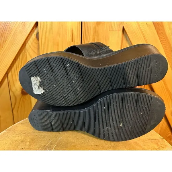 Cole Haan Grand OS Black Platform w/Silver Embellishment Sz 7B - Image 7
