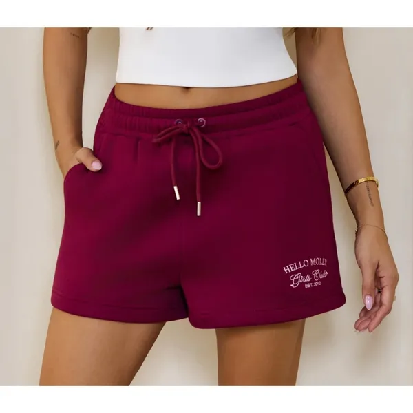 Hello Molly Base Girls Club Sweat Shorts Size US 6 in Berry Purple - Image 5