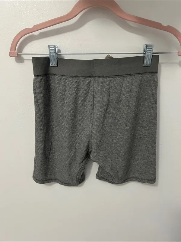 Skims Soft Lounge Boxer Heather Gray - Image 4