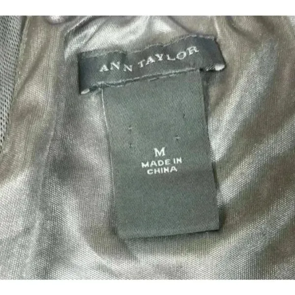 Ann Taylor Women's M Silver Sequin‎ Sleeveless Party Tank Top - Image 4