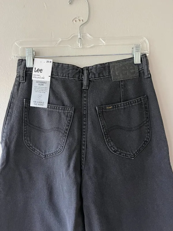 Lee Sz 26 Lyocell Blend Heritage Wide Leg Baggy Denim Pants‎ Jeans High Rise - Image 7