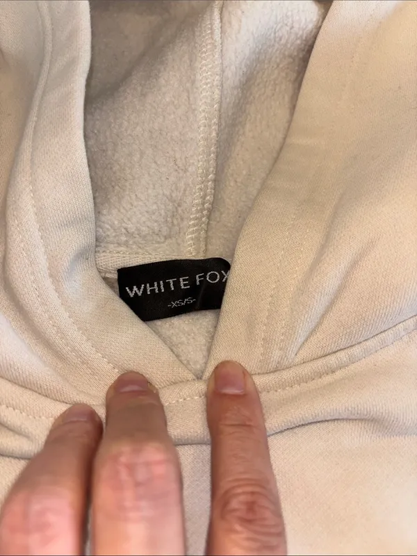White Fox Boutique Beige Track Pants Joggers - Image 4
