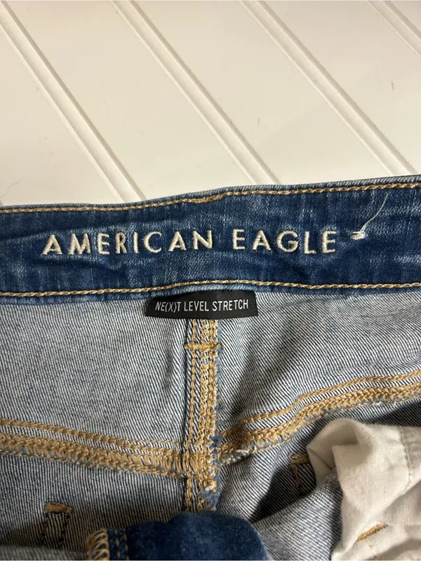 American Eagle Next Level Stretch Distressed Jeggings Size 14 - Image 7