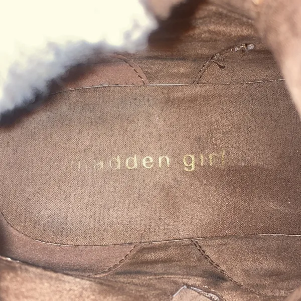 Tan Furry Trim Madden Girl Booties - Size 7.5 - Image 8