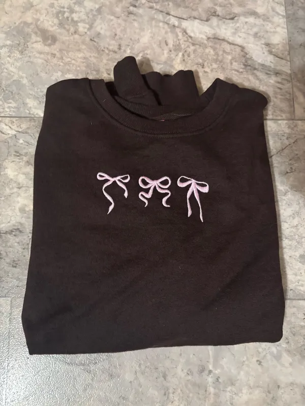 Bow crewneck Brown Size XL - Image 3