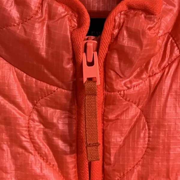 J‎ Crew Vest Women's Small Pink Full Zip Inner Pockets Coral Puffer Sleeveless - Image 5